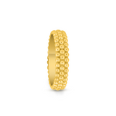 22K Gold Elegant Beaded Ring